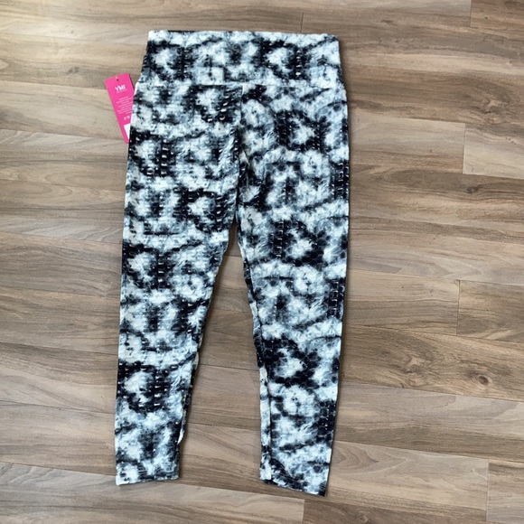 3/$45 YMI performance fitness wear tie dye print top & stretch pant XL jr - Picture 11 of 17